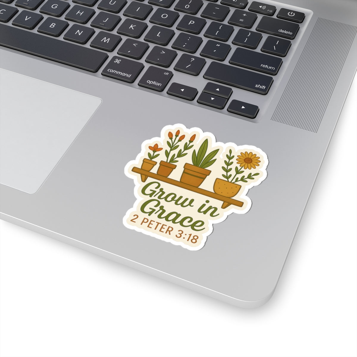 GROW IN GRACE STICKER 2 Peter 3:18 -MULTIPLE SIZES