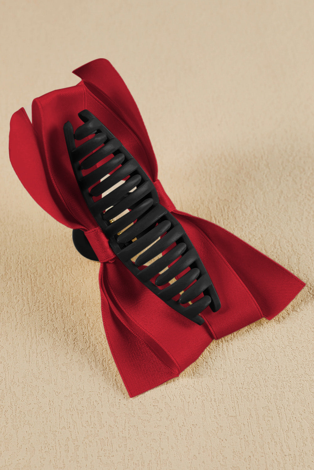 Solid Color Ribbon Bow Decor Hair Clip -6 COLOR OPTIONS
