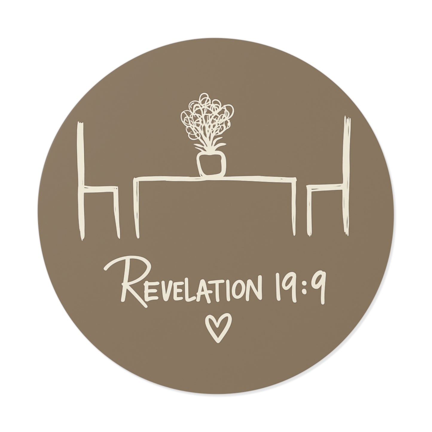 INVITATION INDOOR/OUTDOOR STICKER Revelation 19:9 -MULTIPLE SIZES