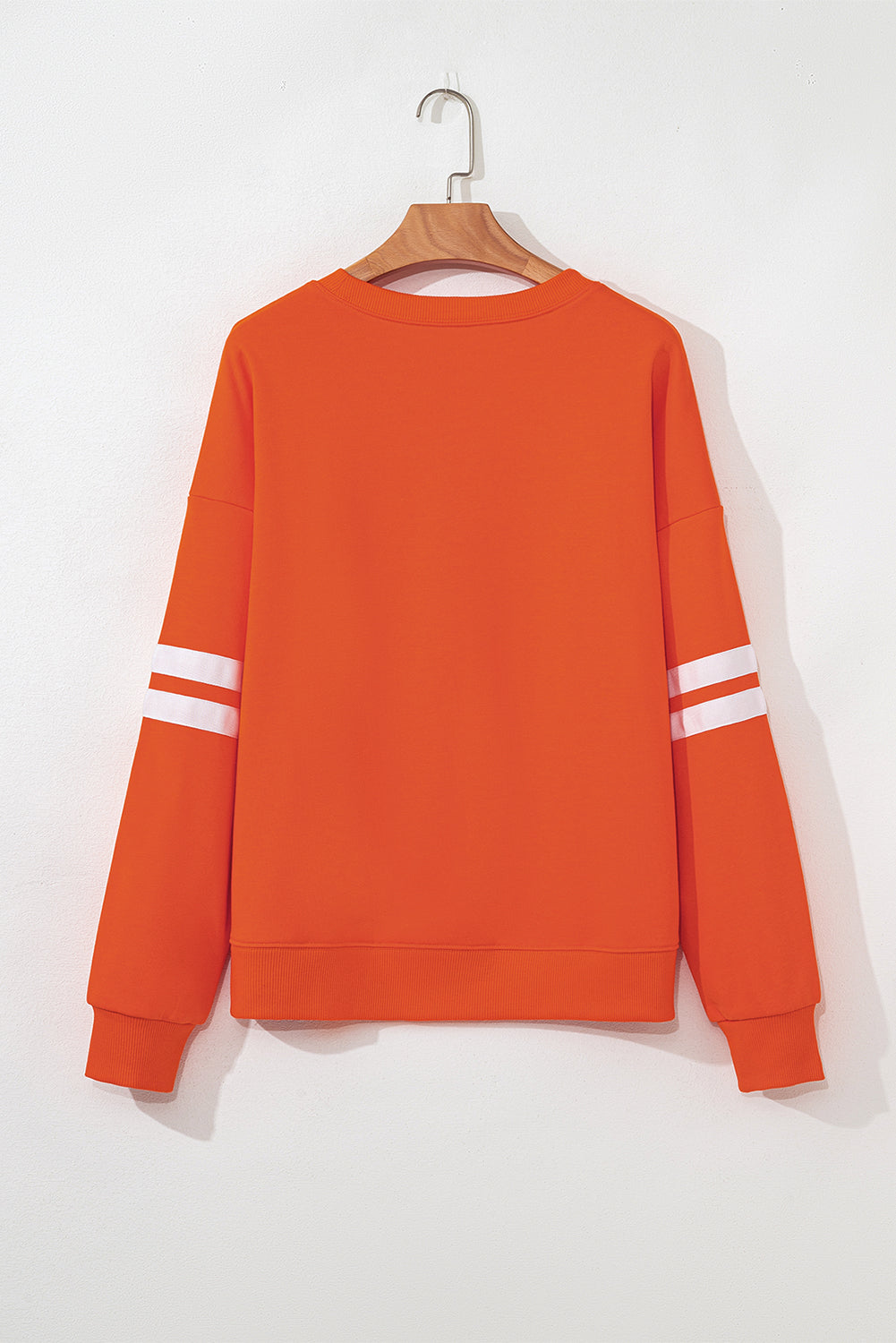 Preppy Striped Sleeve Loose Sweatshirt -7 COLOR OPTIONS