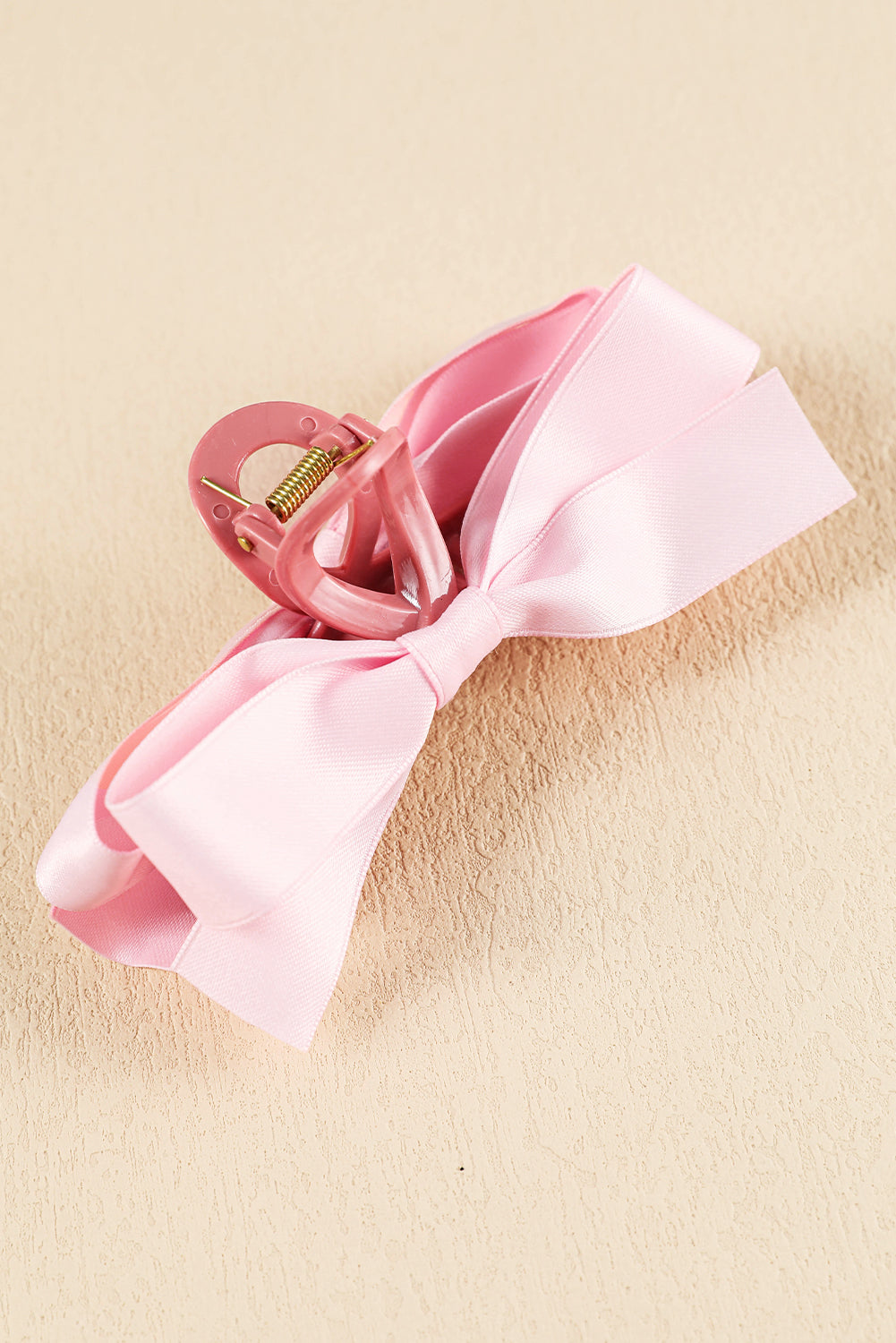 Solid Color Ribbon Bow Decor Hair Clip -6 COLOR OPTIONS