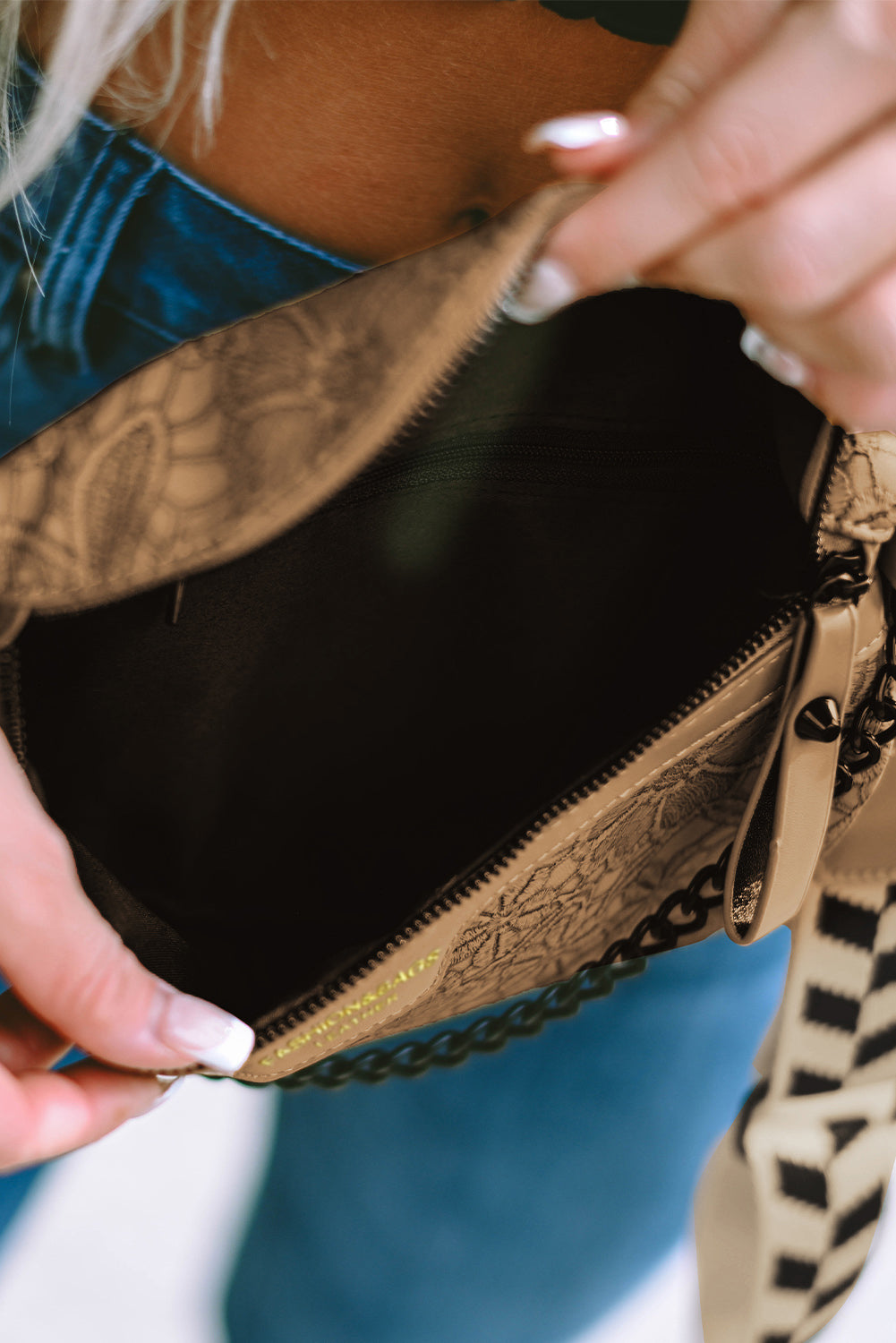Colorblock Strap PU Crossbody Bag With Coin Purse -2 COLOR OPTIONS