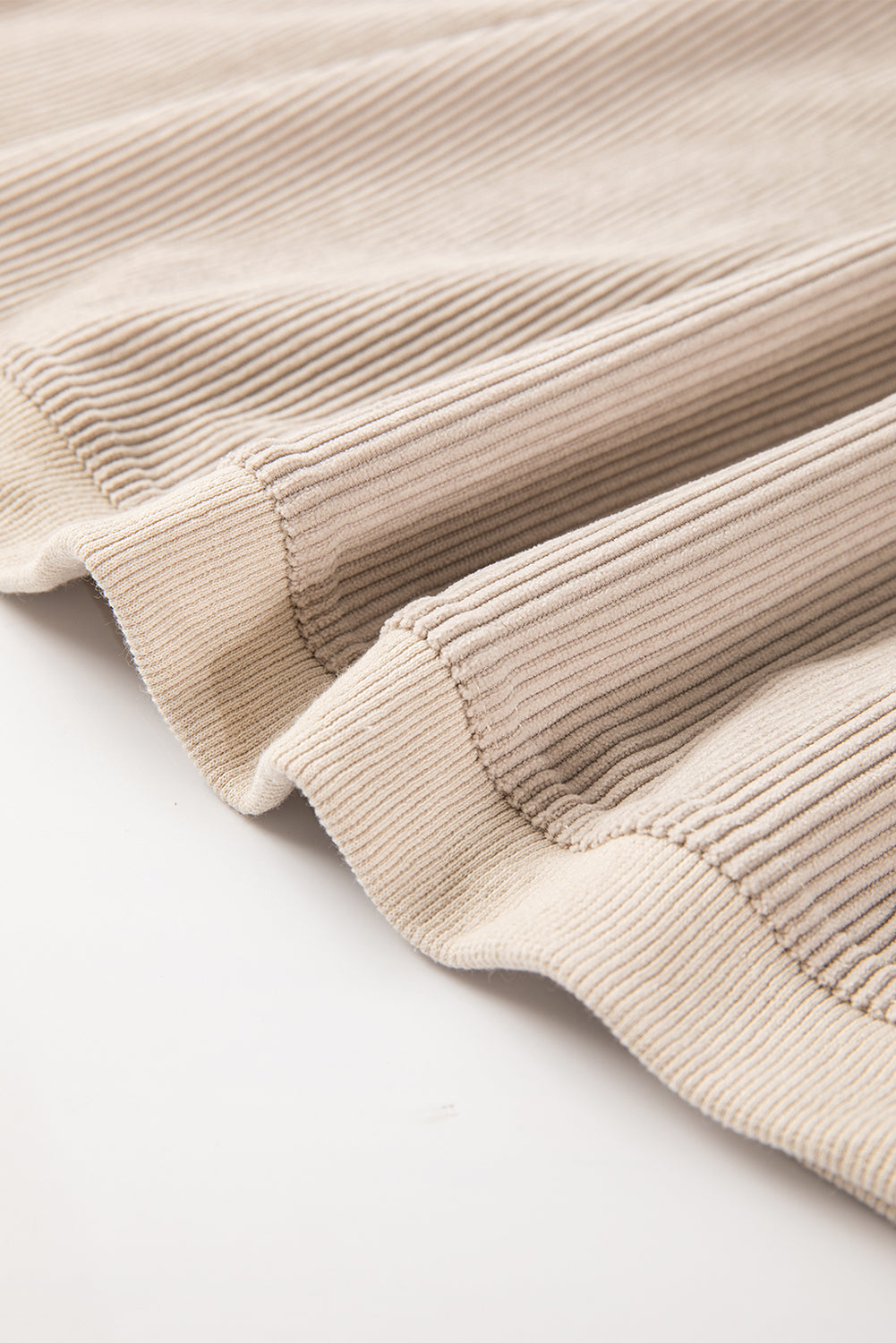 Drop Sleeve Rib Knit Oversized Sweatshirt -13 COLOR OPTIONS