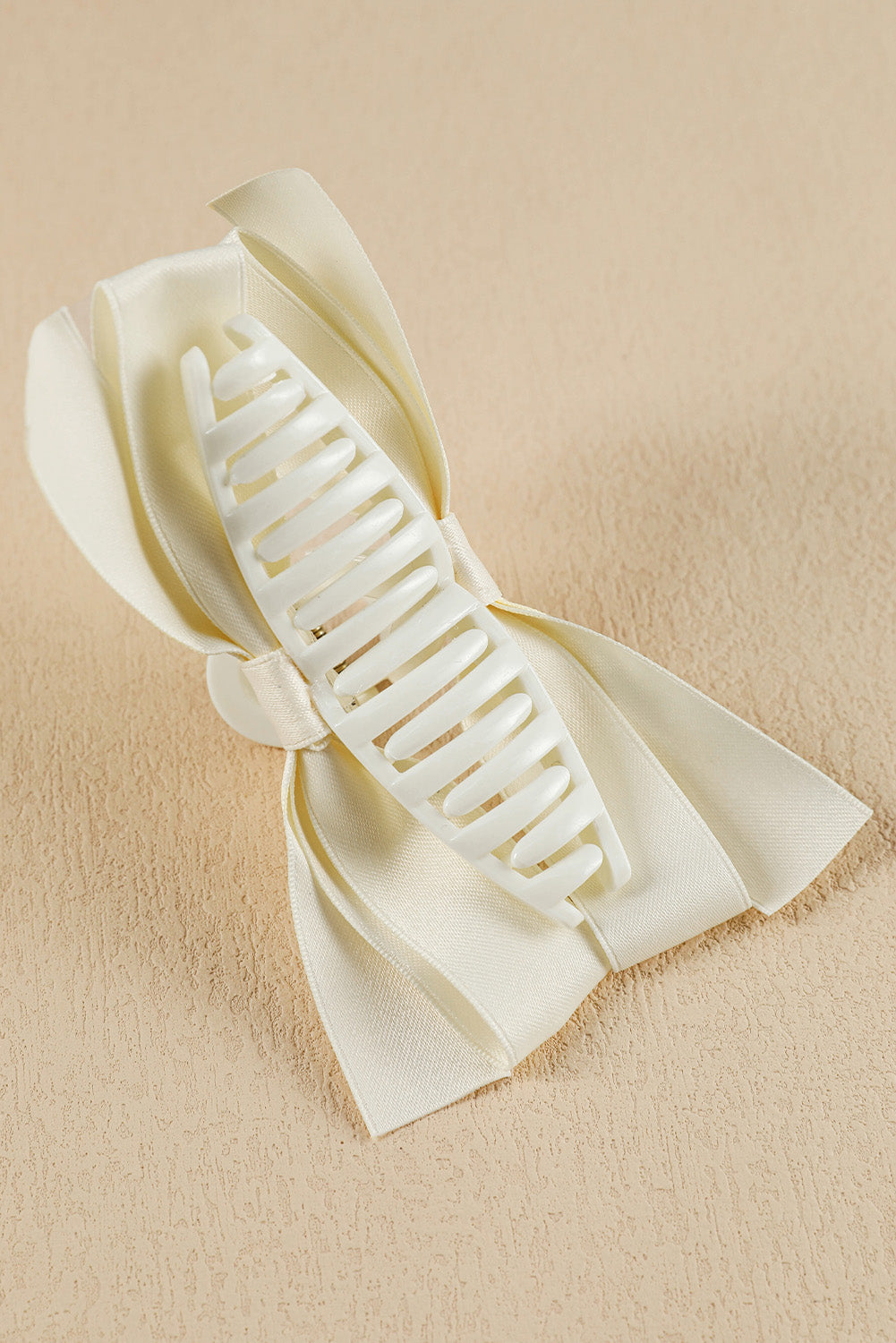 Solid Color Ribbon Bow Decor Hair Clip -6 COLOR OPTIONS