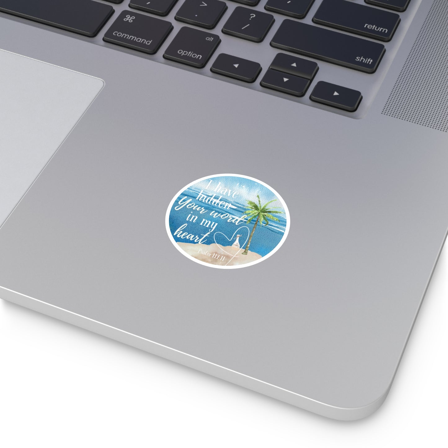 HIDDEN IN MY HEART Psalms 119:11 STICKER - MULTIPLE SIZES