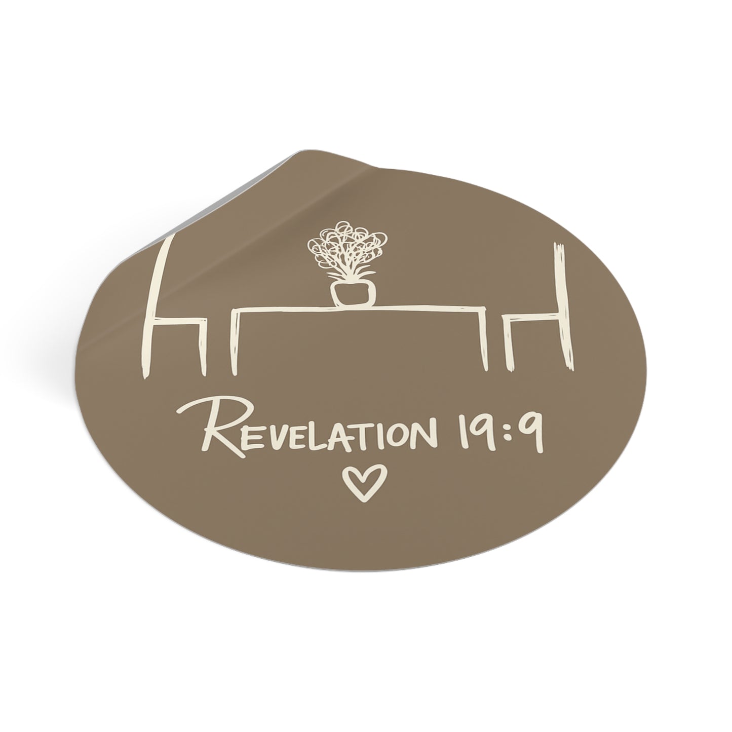 INVITATION INDOOR/OUTDOOR STICKER Revelation 19:9 -MULTIPLE SIZES