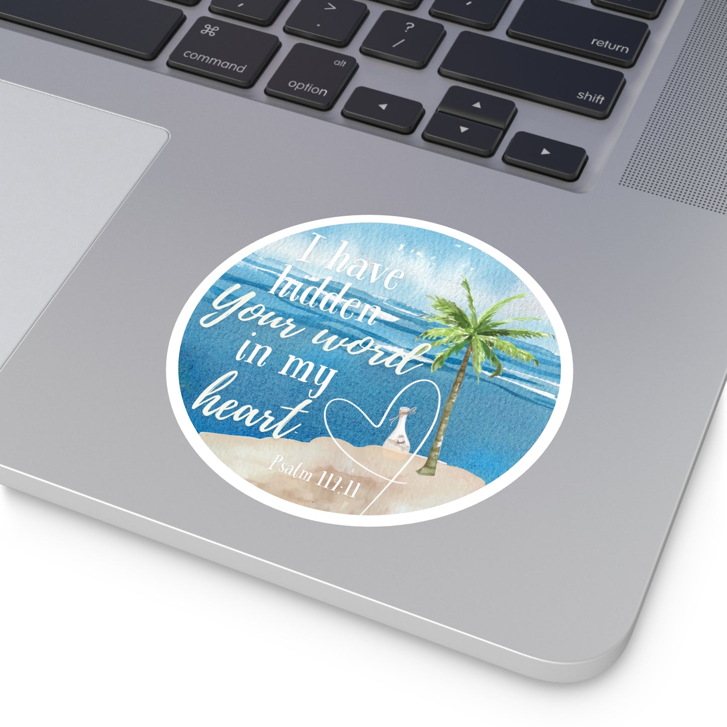 HIDDEN IN MY HEART Psalms 119:11 STICKER - MULTIPLE SIZES