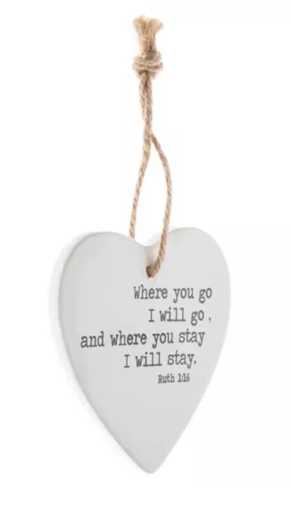 Where You Go I Will Go Ornament -DECOR