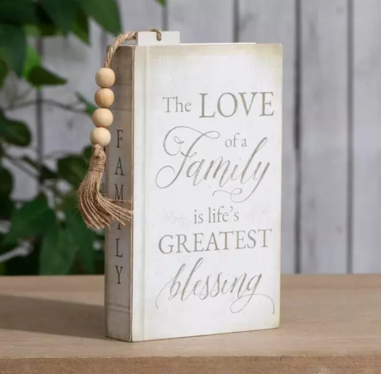 Love Of A Family Is Life's Greatest Blessing Book -DECOR