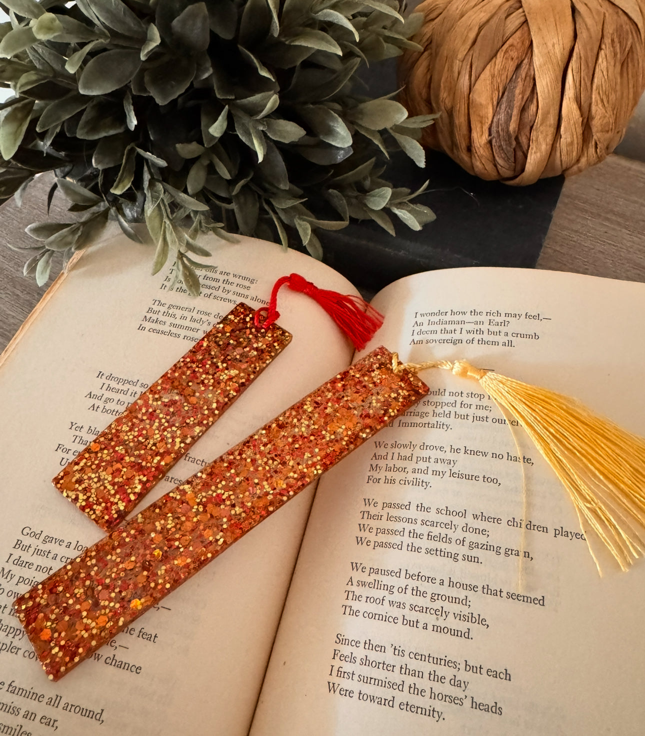 PAGES BOOKMARKS LARGE AND SMALL -2 COLOR OPTIONS & 6 TASSEL COLORS