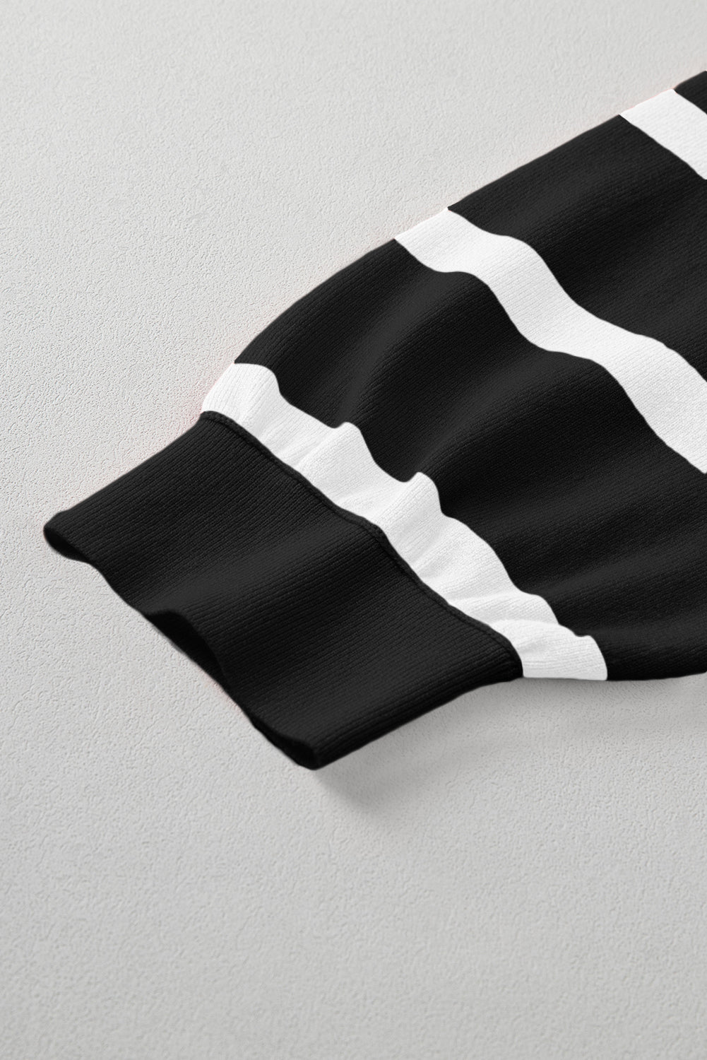 WAREHOUSE SALE -Striped Colorblock Drop Shoulder Sweater