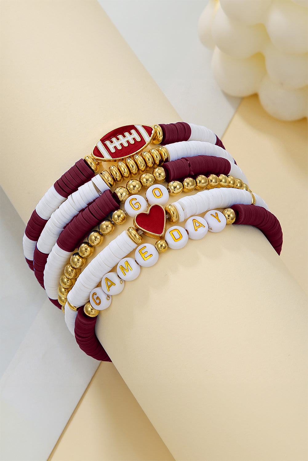 GAME DAY Beaded Bracelet Set -3 COLOR OPTIONS