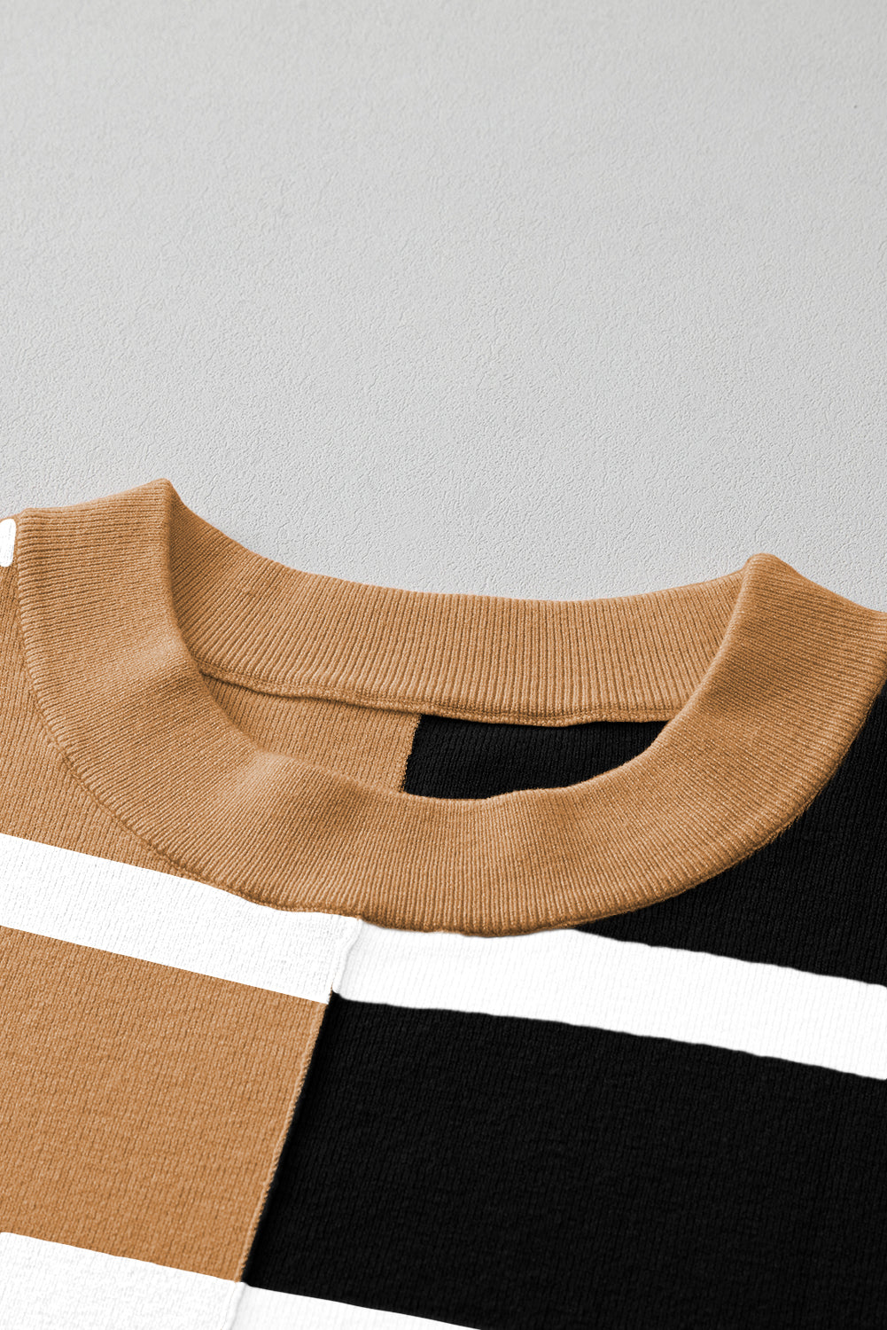 Striped Colorblock Drop Shoulder Sweater -4 COLOR OPTIONS