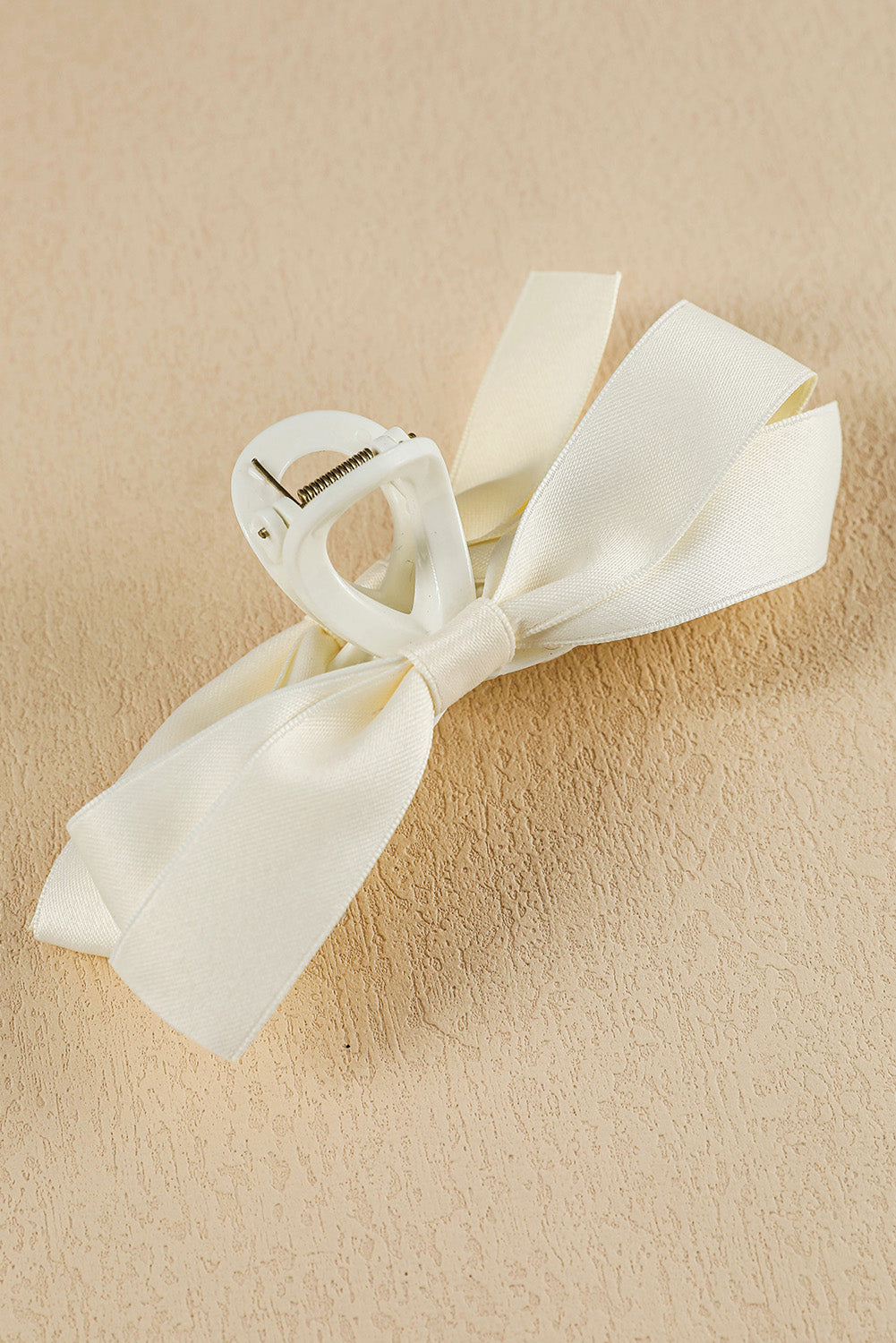 Solid Color Ribbon Bow Decor Hair Clip -6 COLOR OPTIONS