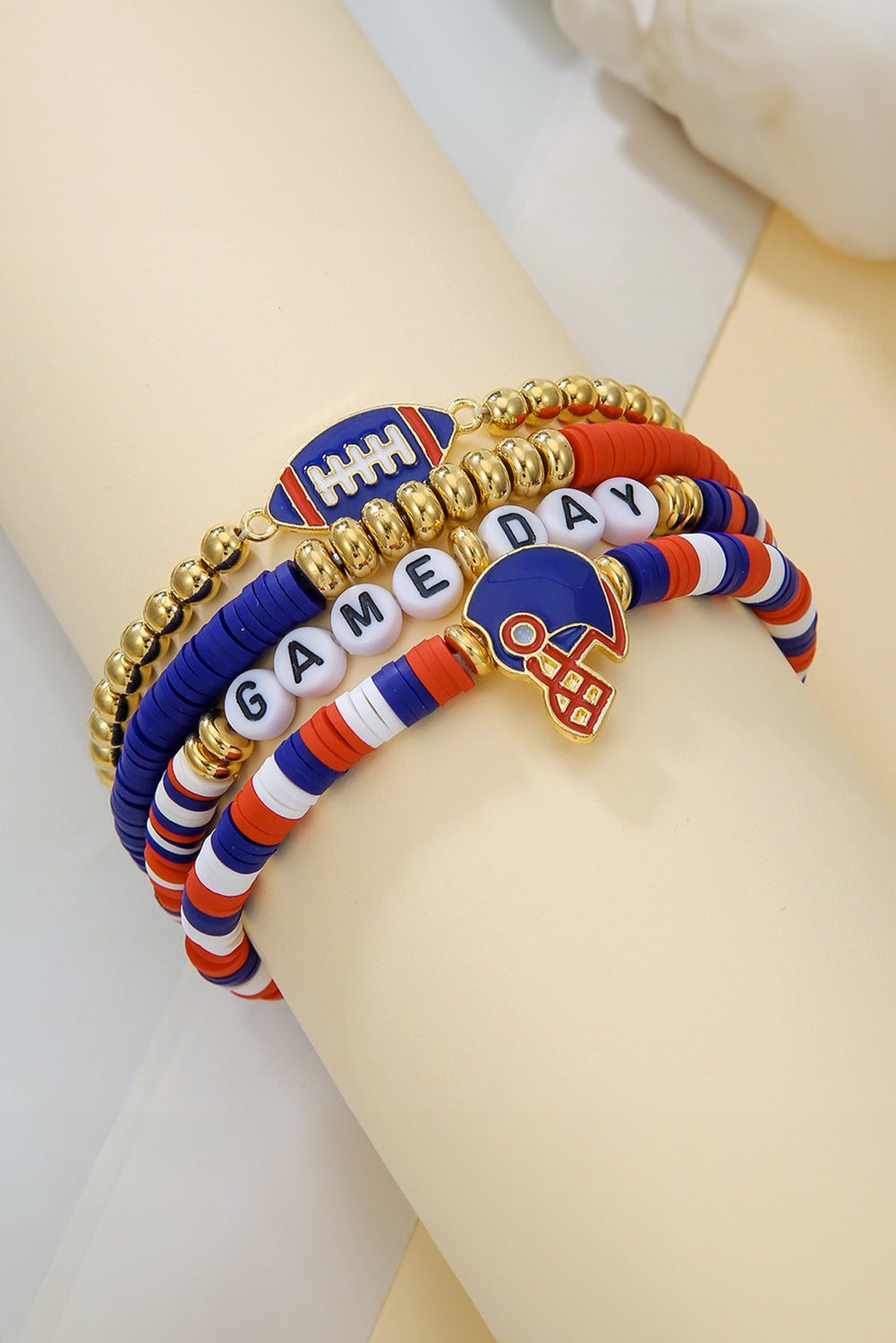 GAME DAY Beaded Bracelet Set -3 COLOR OPTIONS