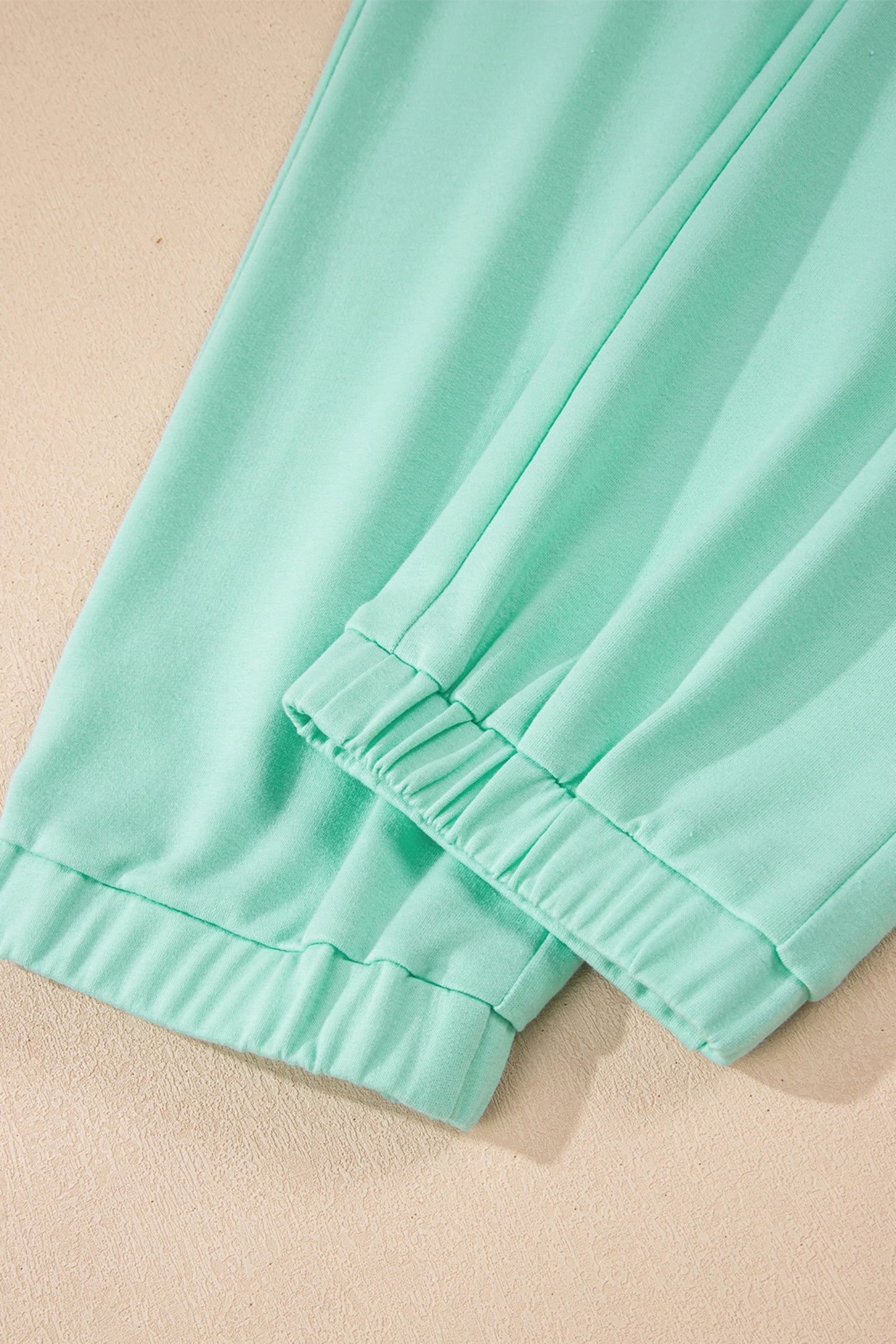 Solid Color V Neck Tee Drawstring Pant Set -3 COLOR OPTIONS