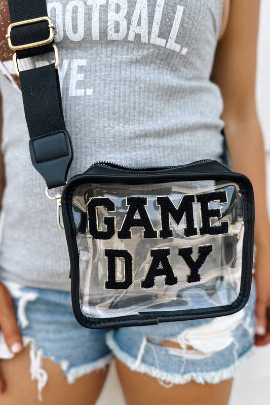 GAME DAY Pattern Clear Bag -4 COLOR OPTIONS