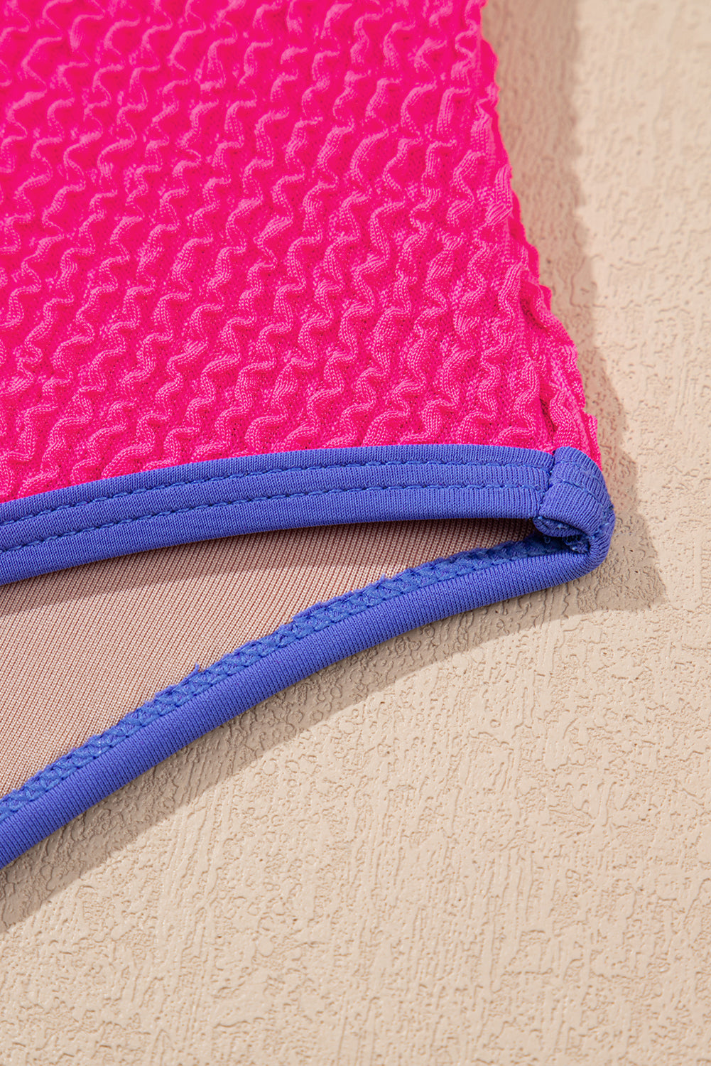 Textured Colorblock One Piece Swimsuit -2 COLOR OPTIONS