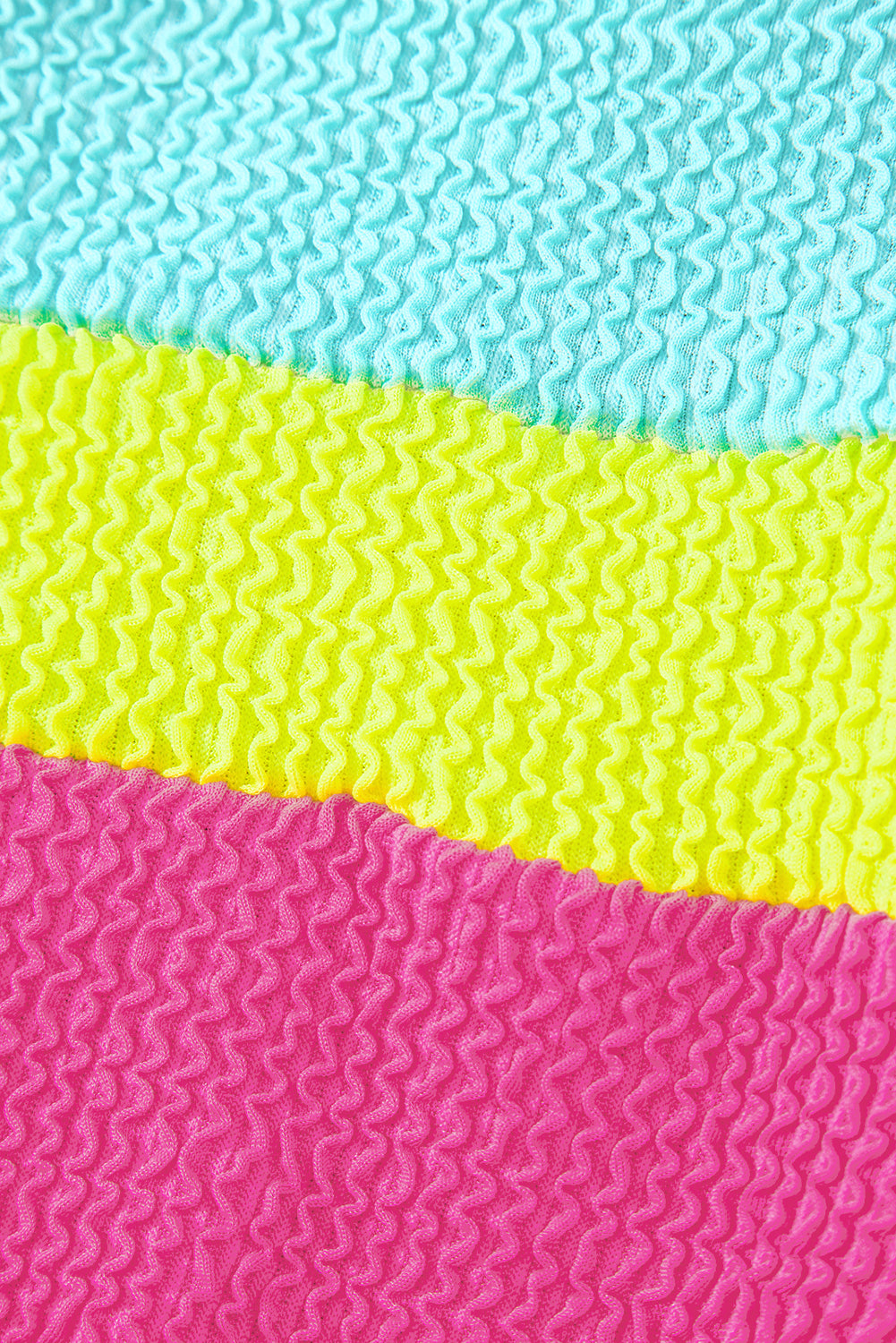 Textured Colorblock One Piece Swimsuit -2 COLOR OPTIONS