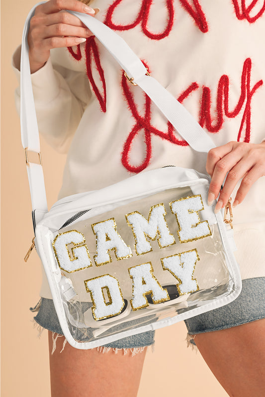 GAME DAY Pattern Clear Bag -4 COLOR OPTIONS