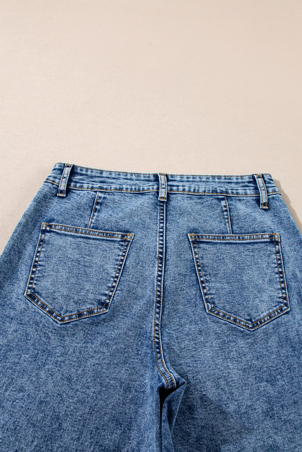 Patch Pocket Straight Leg Loose Jeans- 4 COLOR OPTIONS