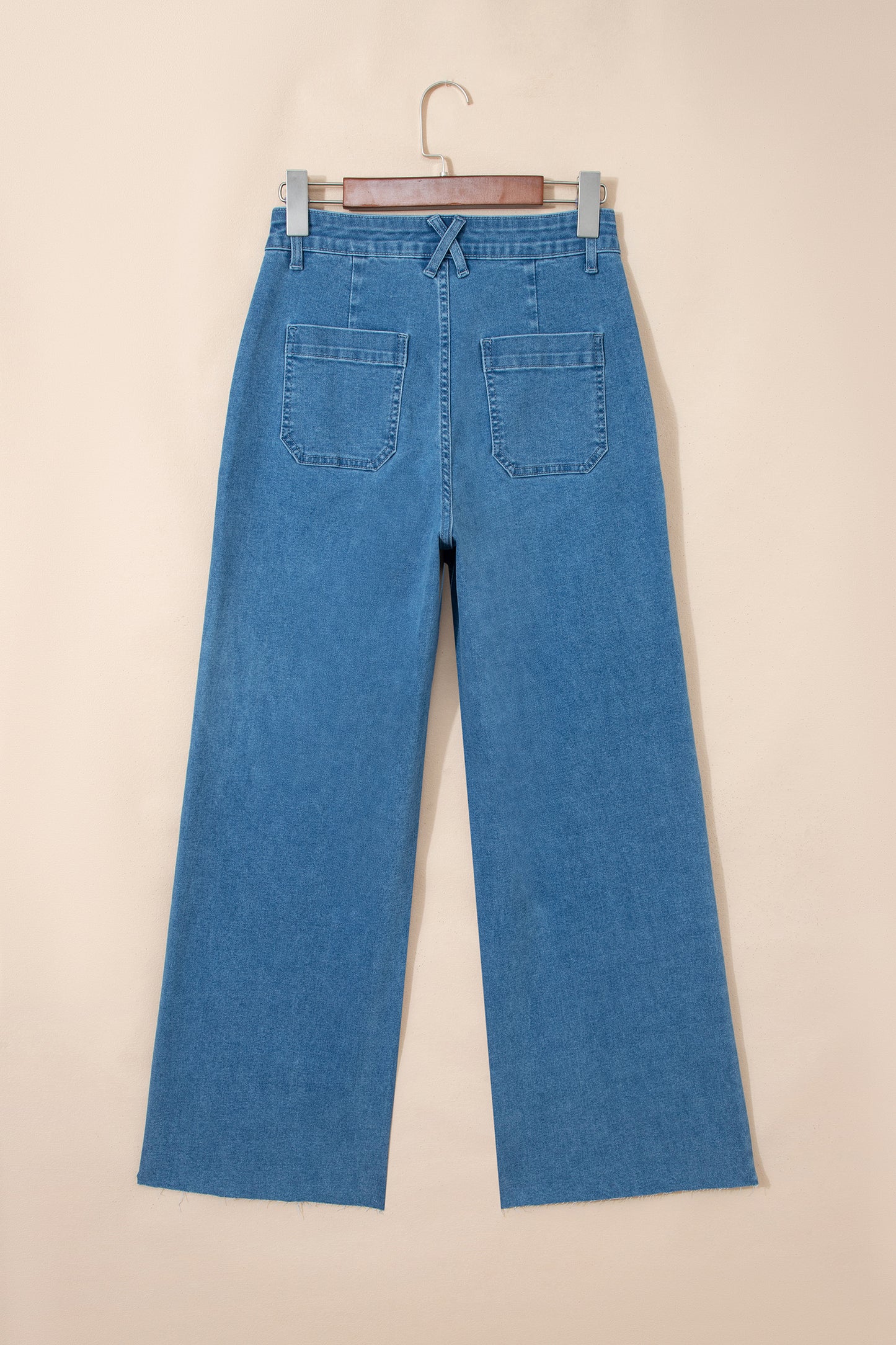 Retro Washed Patch Pocket Loose Jeans - 2 COLOR OPTIONS