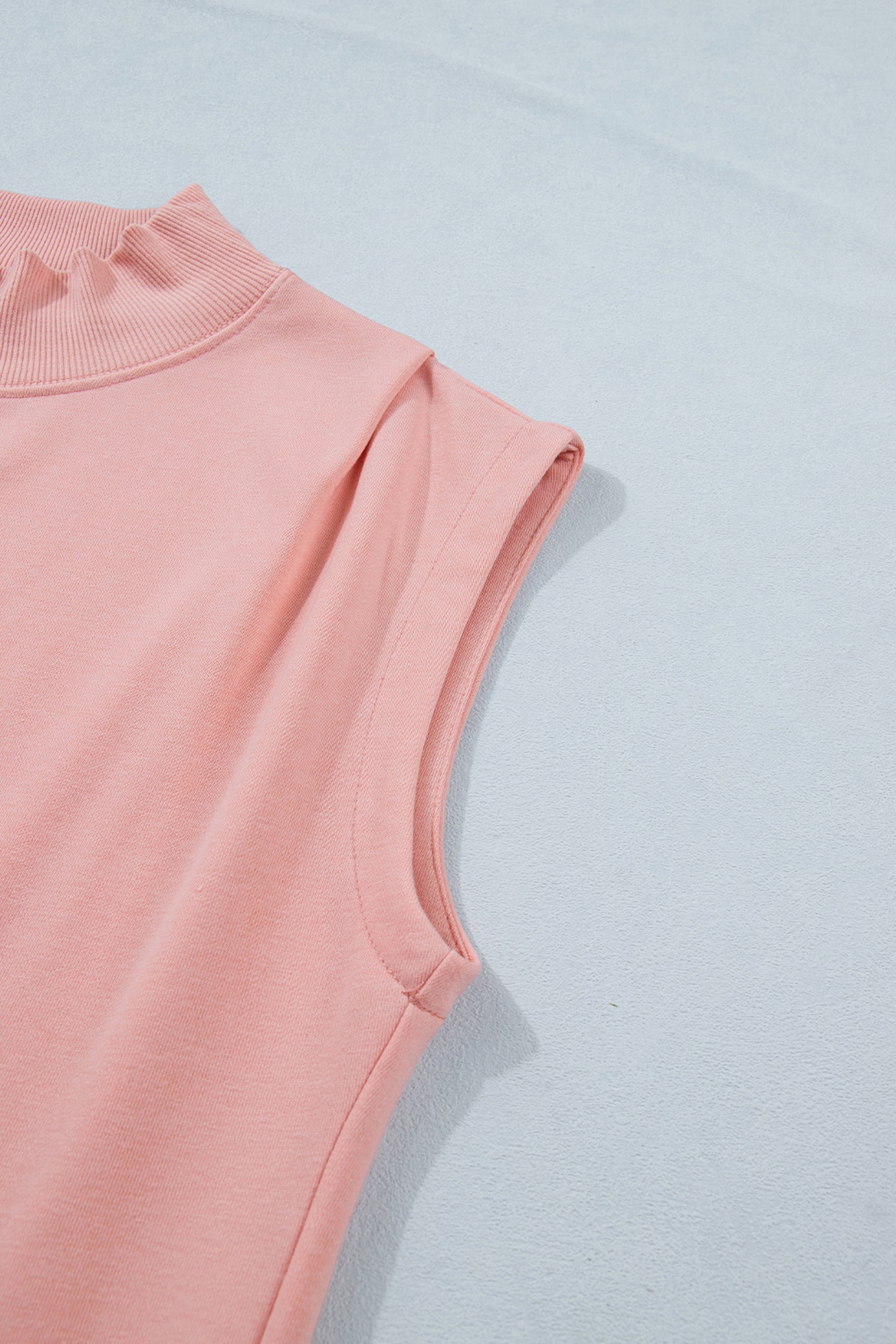 Solid Color High Neck Cap Sleeve Loose Top- 8 COLOR OPTIONS