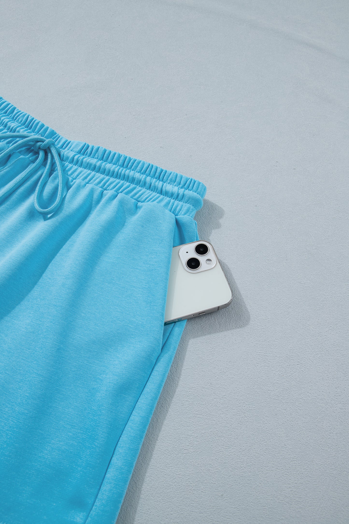 Puffy Loose Top Drawstring Shorts 2pcs Outfit- 3 COLOR OPTIONS