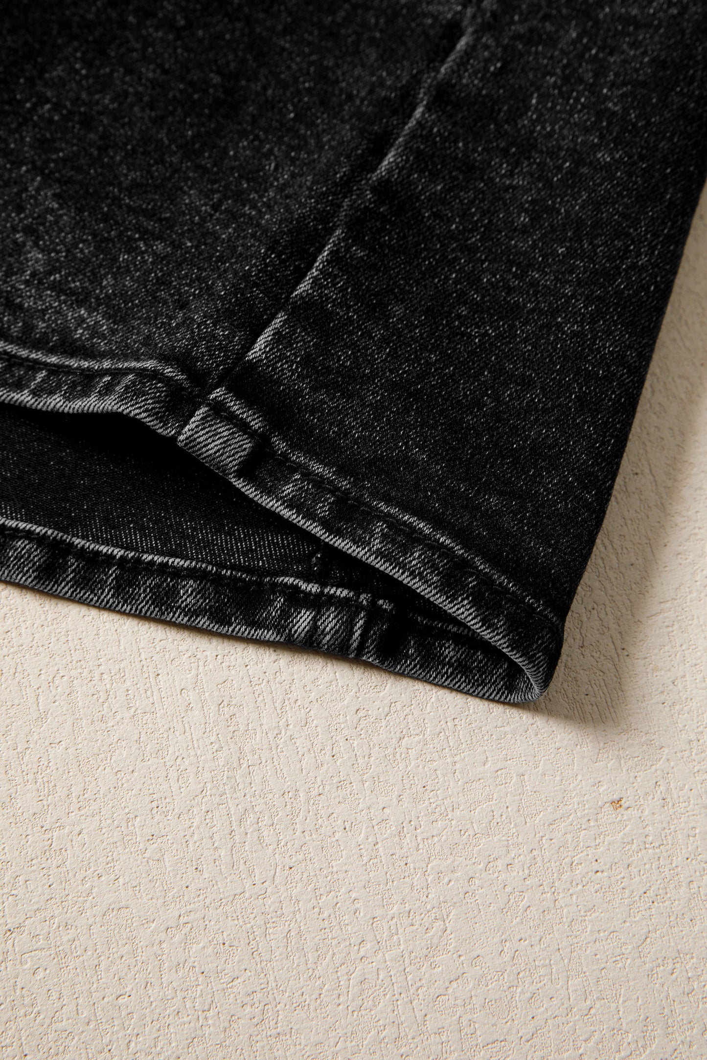 Buttoned Front Slit Denim Vest -3 COLOR OPTIONS