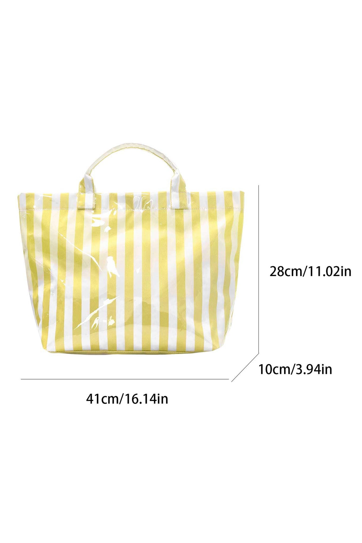 Rainbow Glossy Striped Vinyl Large Tote Bag -8 COLOR OPTIONS