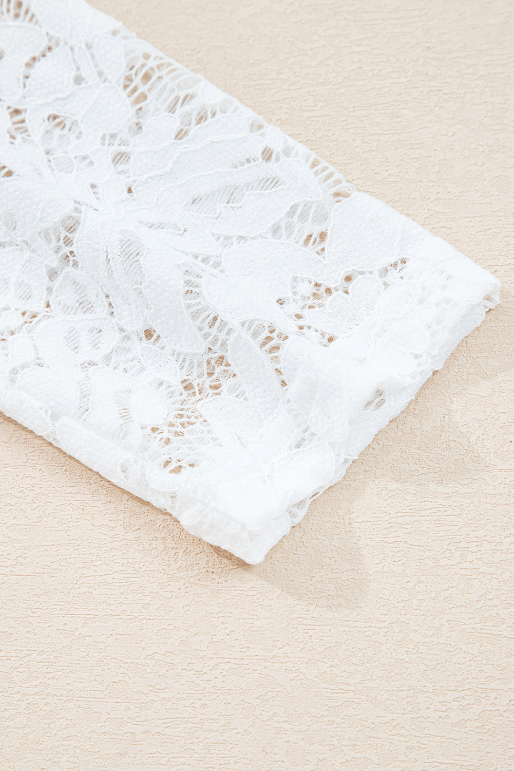 Designer Two-Piece Lace Long Sleeve Drop Shoulder Tee -2 COLOR OPTIONS