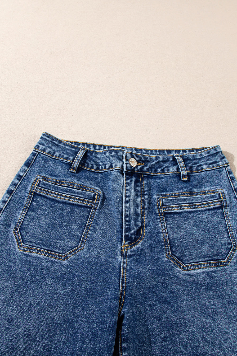 Patch Pocket Straight Leg Loose Jeans- 4 COLOR OPTIONS
