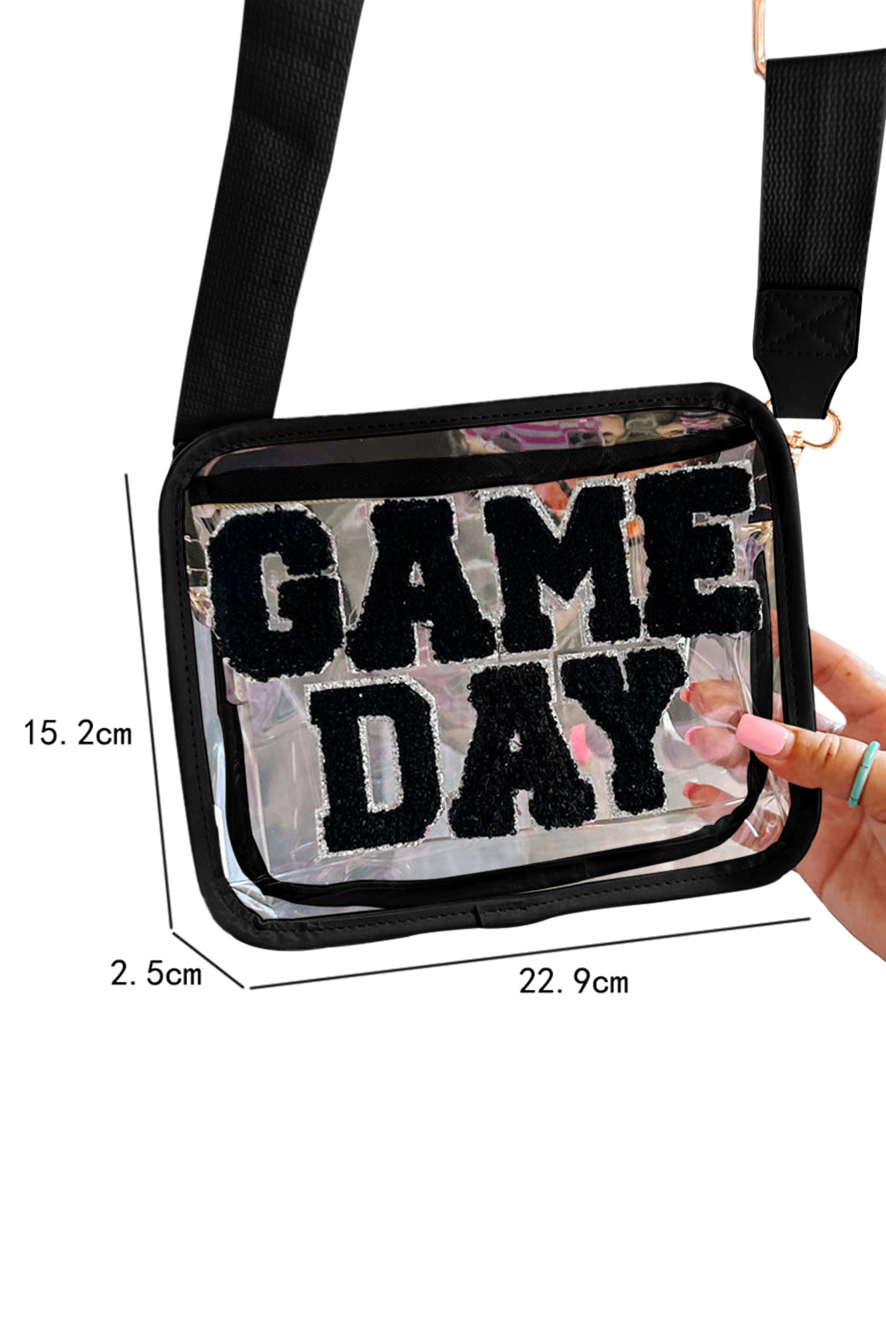 GAME DAY Pattern Clear Bag -4 COLOR OPTIONS