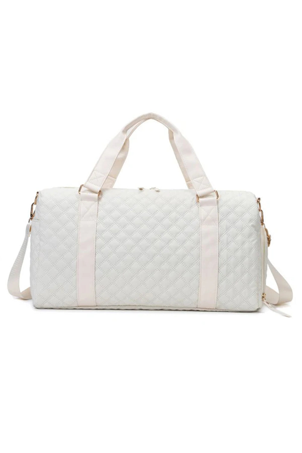 Plaid Textured Large Capacity Travel Duffle Bag- 2 COLOR OPTIONS