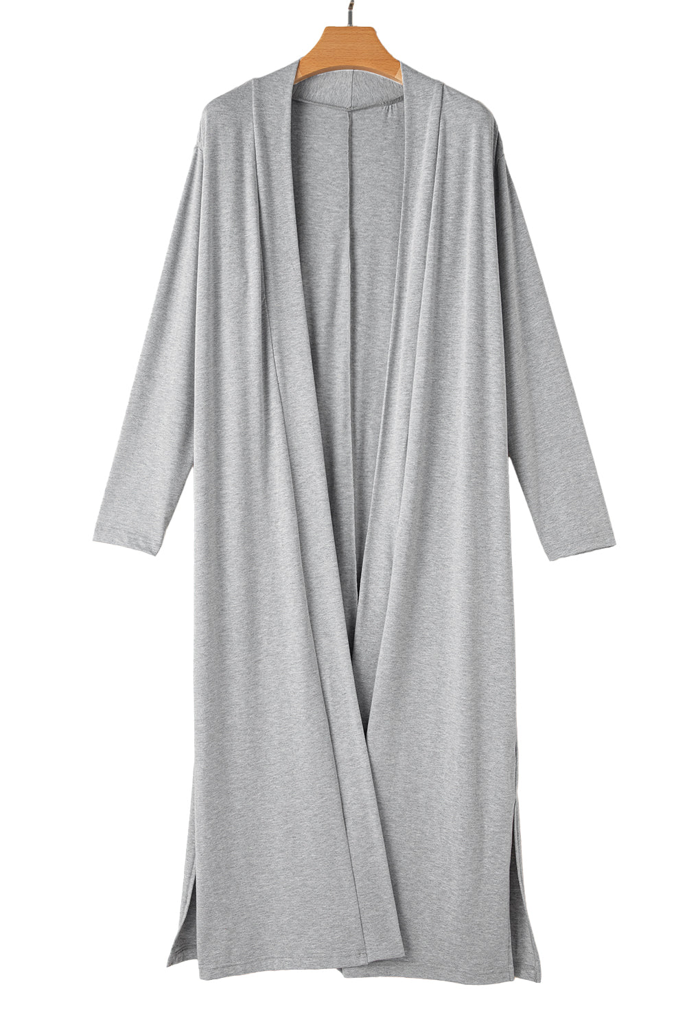 Split Long Cardigan and Skinny Pants Loungewear 2pc Set -2 COLOR OPTIONS