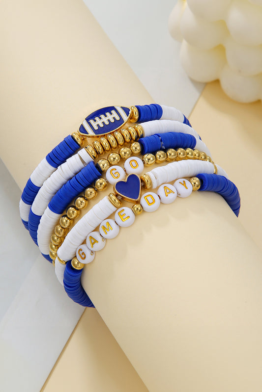 GAME DAY Beaded Bracelet Set -3 COLOR OPTIONS
