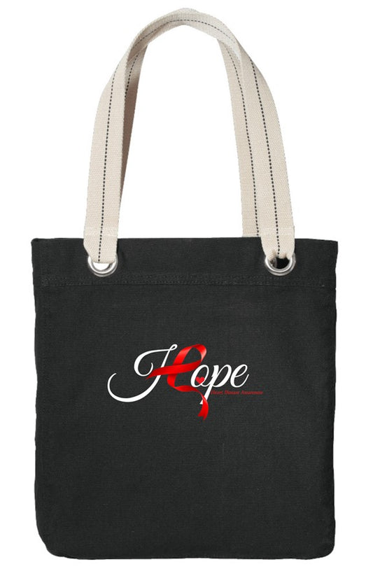 &amp;quot;HOPE RIBBON&amp;quot; Allie Black Tote