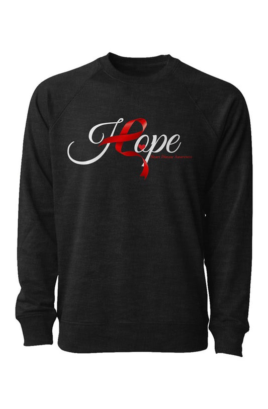 &amp;quot;HOPE RIBBON&amp;quot; CHARCOAL HEATHER- Unisex Loopback Te