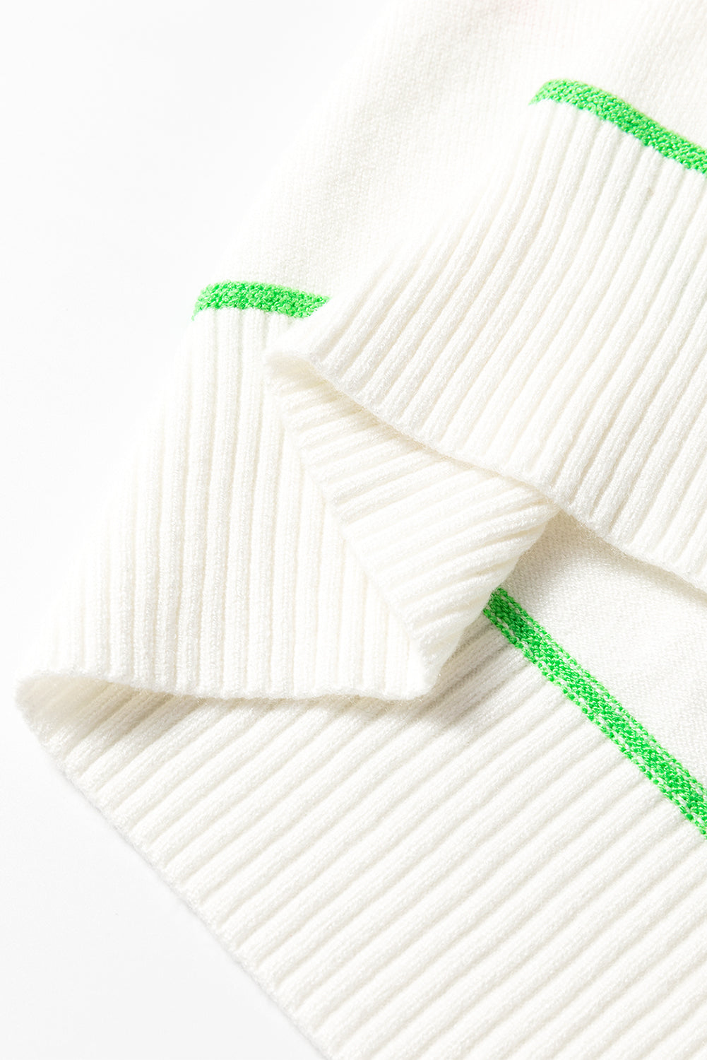 Striped Half Sleeve Drop Shoulder Sweater -3 COLOR OPTIONS