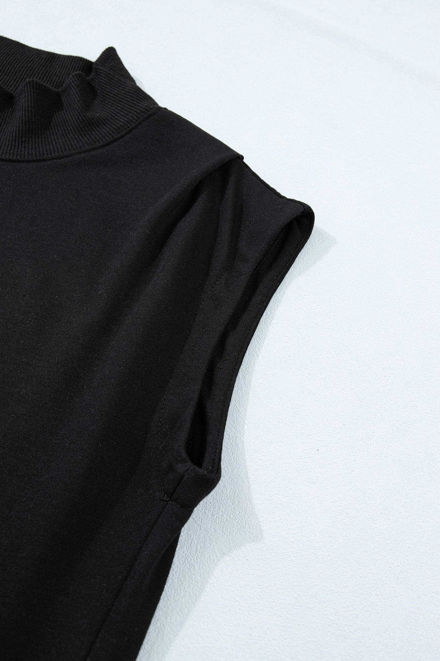 Solid Color High Neck Cap Sleeve Loose Top- 8 COLOR OPTIONS