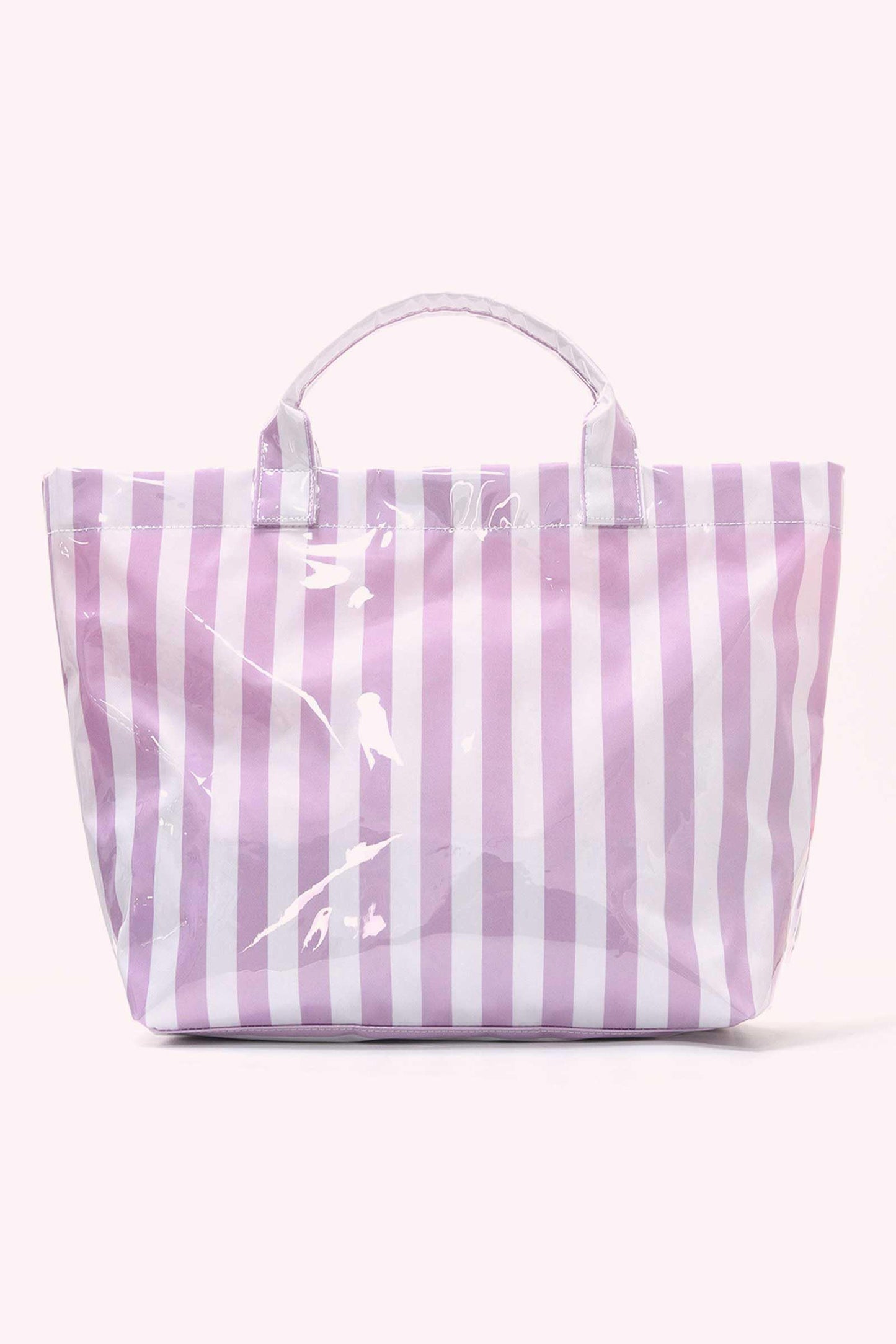 Rainbow Glossy Striped Vinyl Large Tote Bag -8 COLOR OPTIONS