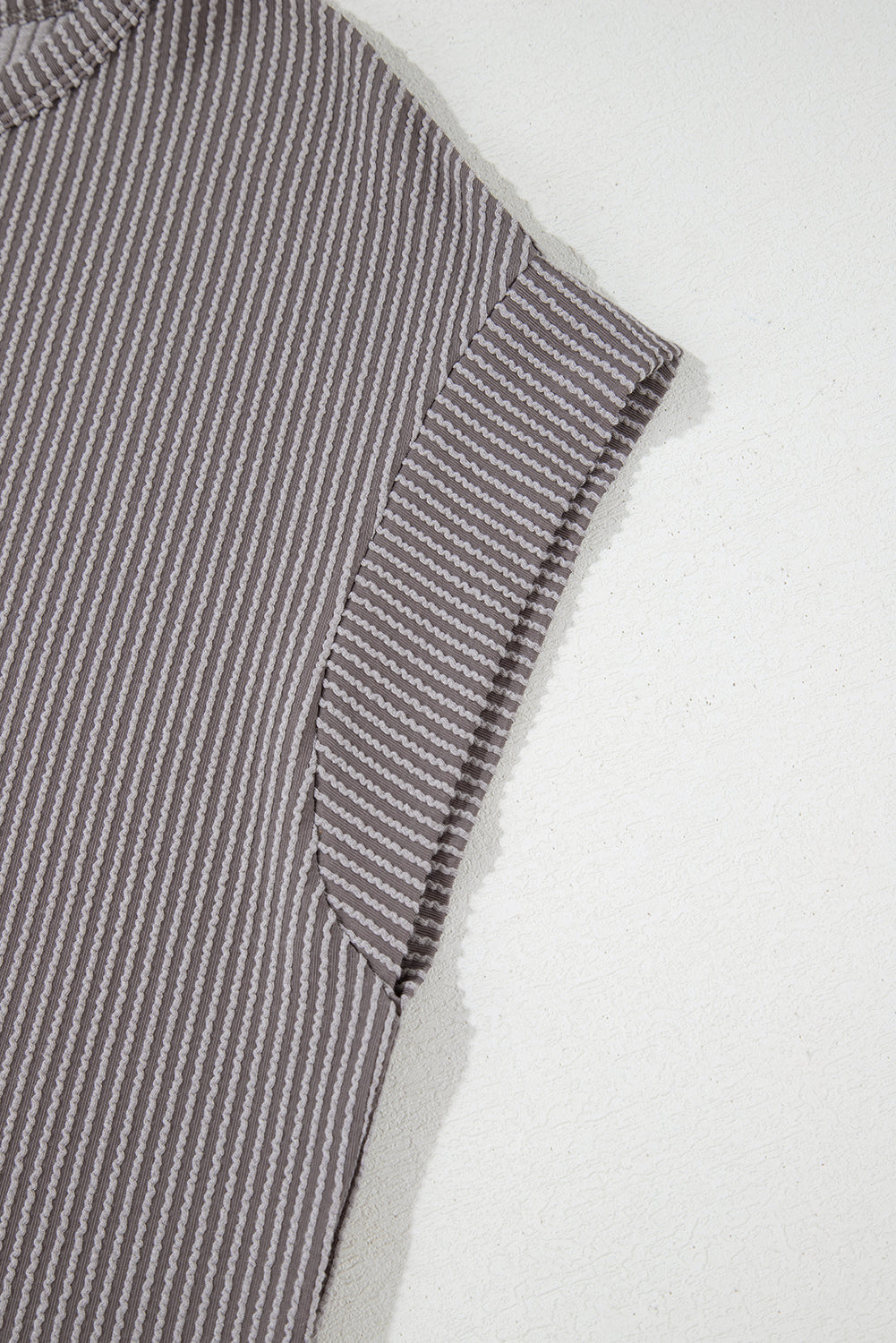 Twisted Ribbed Textured Plain Top -3 COLOR OPTIONS