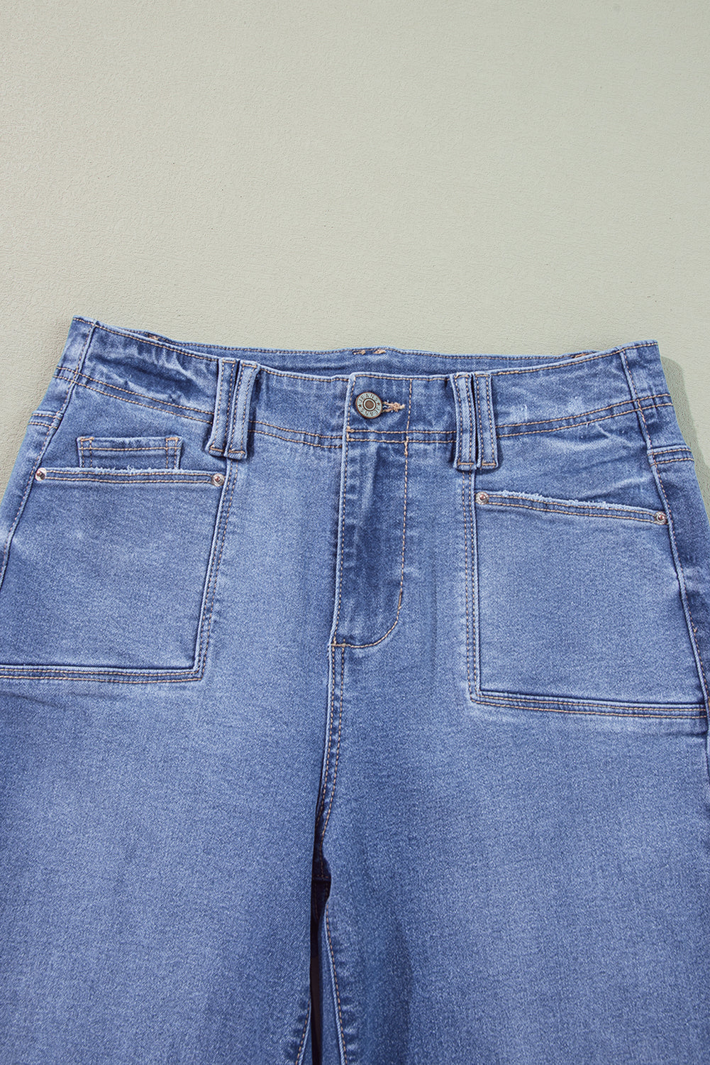 Loose Straight Leg Cropped High Waist Jeans -2 COLOR OPTIONS