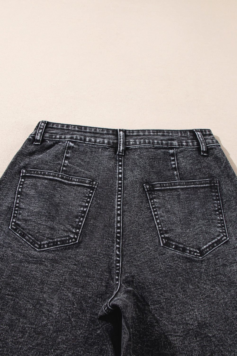 Patch Pocket Straight Leg Loose Jeans- 4 COLOR OPTIONS