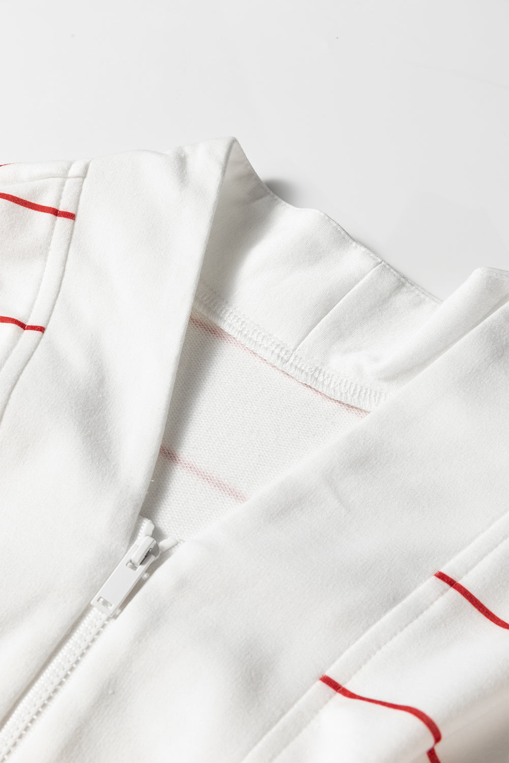 Striped Zipper V-Neck Drop Sleeve Top -2 COLOR OPTIONS