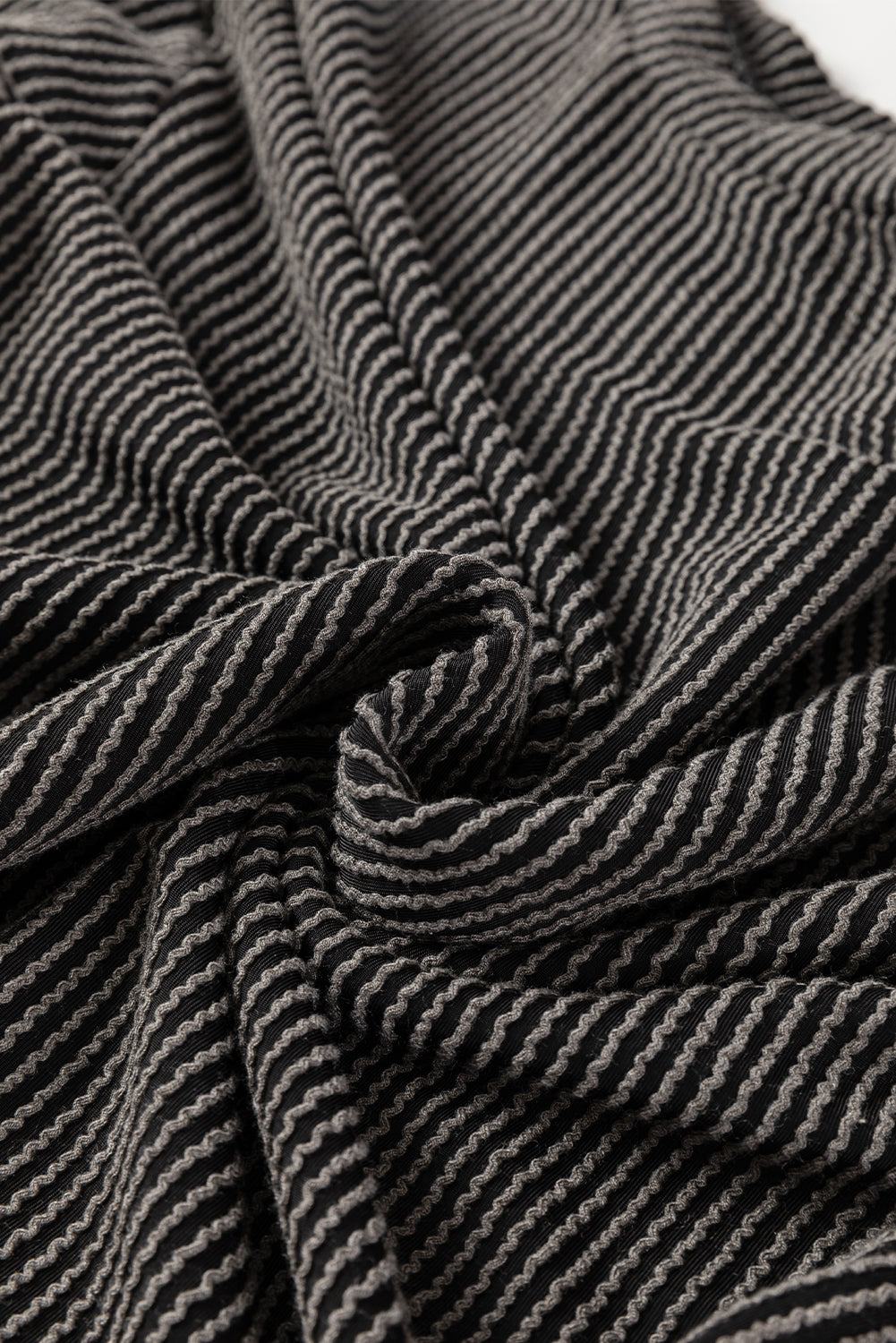 Parchment Corded Long Sleeve Top and High Waist Shorts Set -4 COLOR OPTIONS