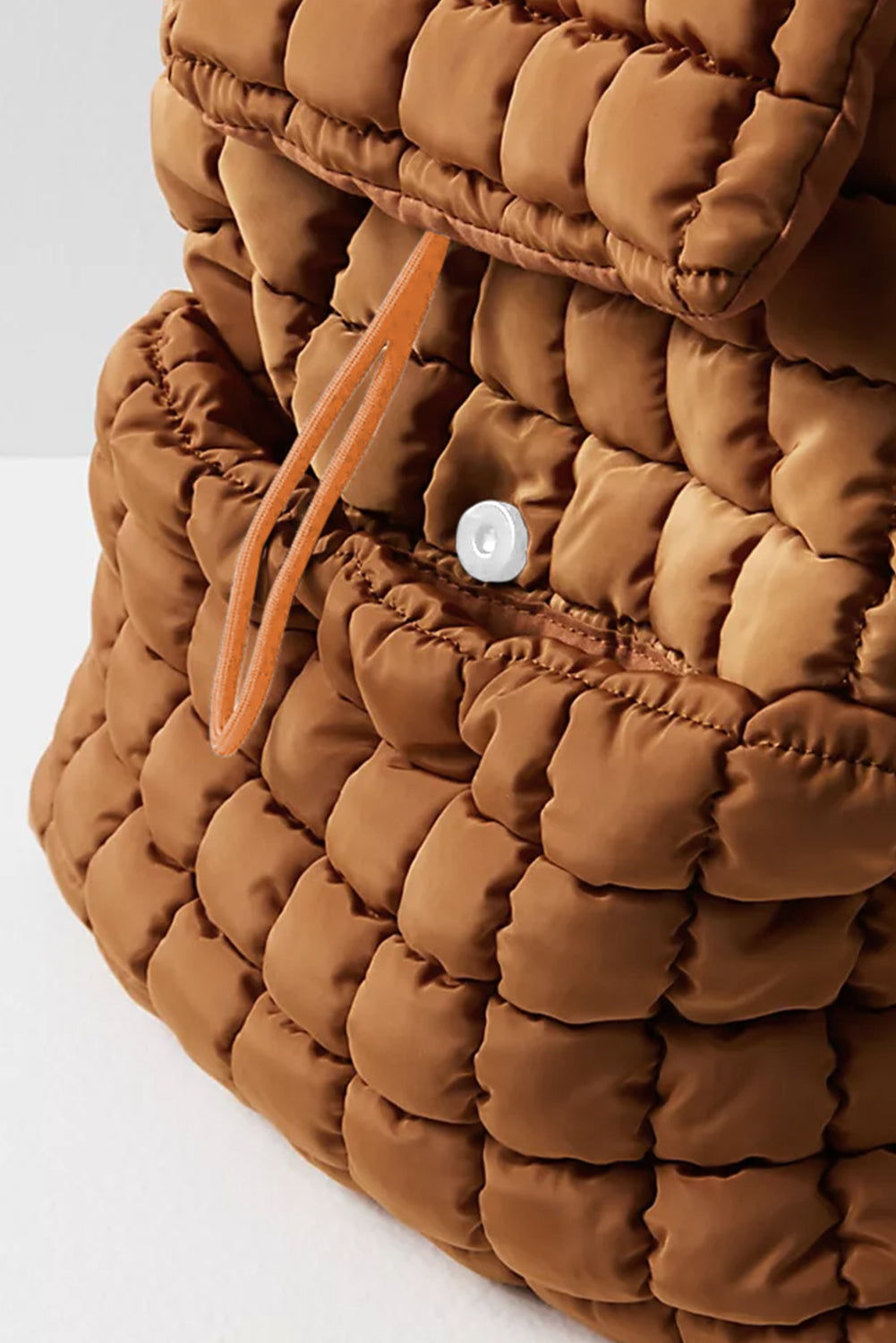 Solid Flapped Quilted Puffer Backpack -6 COLOR OPTIONS