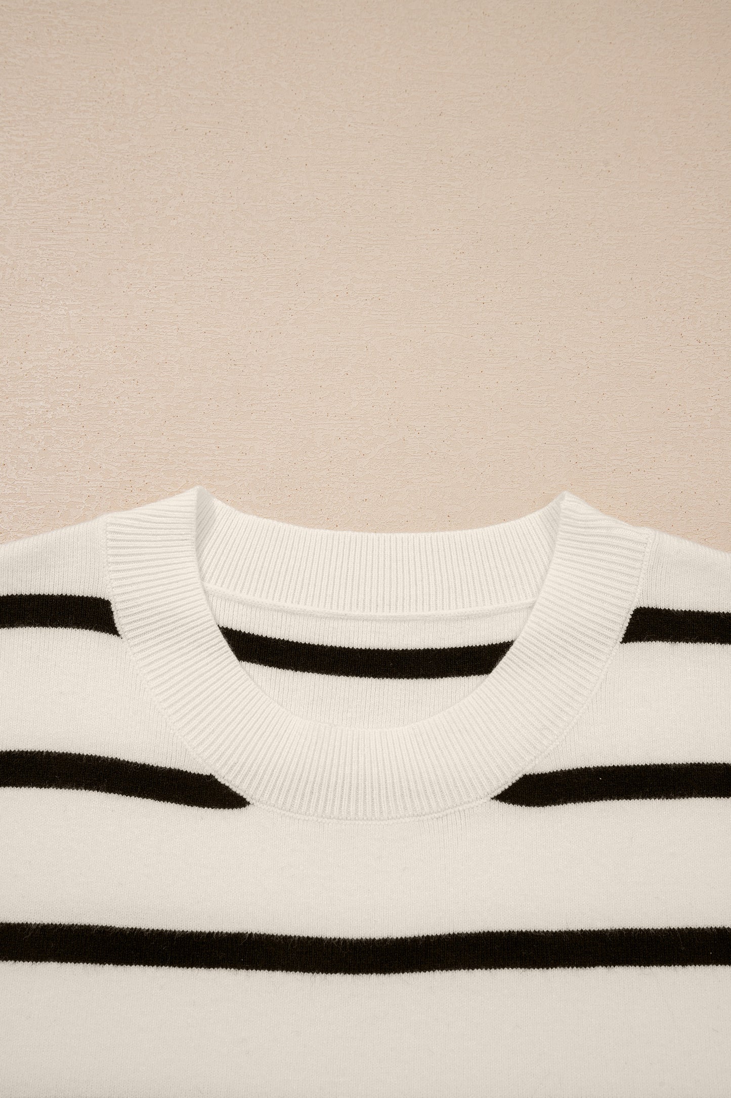 Side Slits Crewneck Short Sleeve Sweater Tee -2 COLOR OPTIONS
