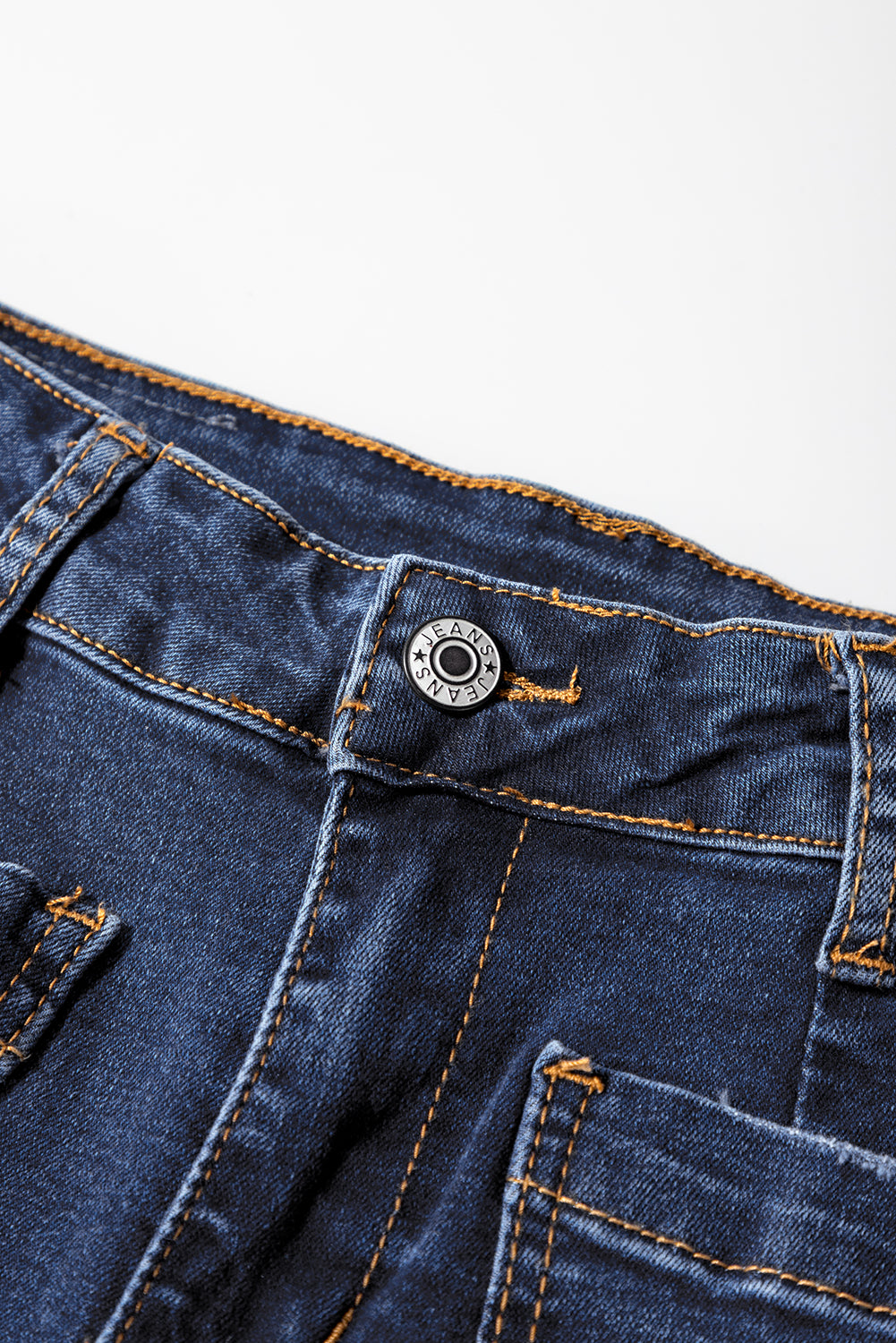 Minimalist Patch Pocket High Waist Shift Jeans- 2 COLOR OPTIONS