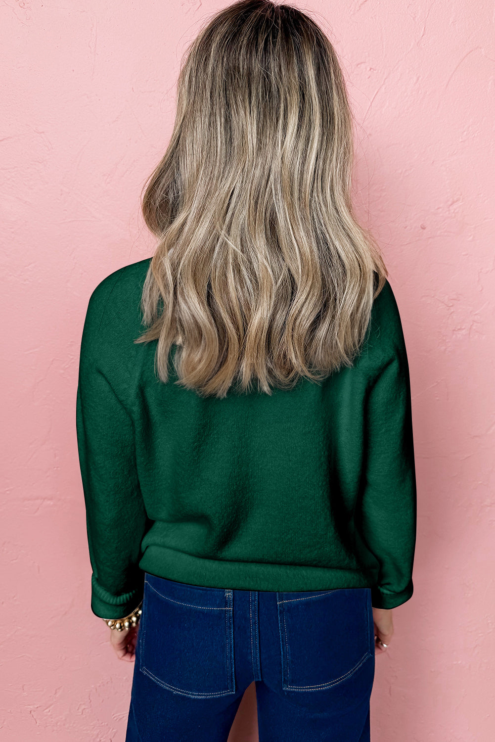 WAREHOUSE SALE -MERRY Letter Pattern Christmas Raglan Sleeve Sweater -4 COLOR OPTIONS